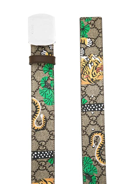 gucci supreme bengal tiger belt|Gucci tiger clothing.